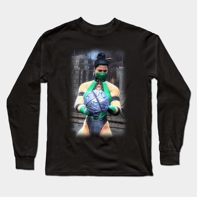 Jade Mortal Kombat (Mortal Kombat X) Good Characters - Poster,sticker and more. Long Sleeve T-Shirt by Semenov